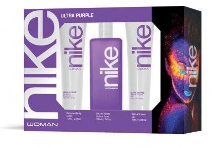 Nike Ultra Purple Woman - EDT 100 ml + sprchový gel 75 ml + tělové mléko 75 ml