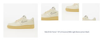 Nike W Air Force 1 '07 LX Coconut Milk/ Light Bone-Lemon Wash 1