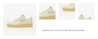 Nike W Air Force 1 '07 LX Coconut Milk/ Light Bone-Lemon Wash 1