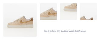 Nike W Air Force 1 '07 Sanddrift/ Metallic Gold-Phantom 1