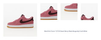 Nike W Air Force 1 '07 SE Desert Berry/ Black-Burgundy Crush-White 1