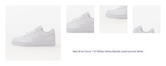 Nike W Air Force 1 '07 White/ White-Metallic Gold-Summit White 1