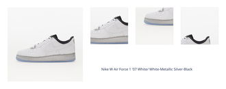 Nike W Air Force 1 '07 White/ White-Metallic Silver-Black 1