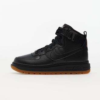 Nike W Air Force 1 High Utility 2.0 Black/ Summit White-Orange-Gum Med Brown 2