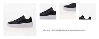 Nike W Air Force 1 PLT.AF.ORM Black/ Anthracite-White-Black 1