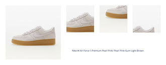 Nike W Air Force 1 Premium Pearl Pink/ Pearl Pink-Gum Light Brown 1