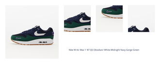 Nike W Air Max 1 '87 QS Obsidian/ White-Midnight Navy-Gorge Green 1