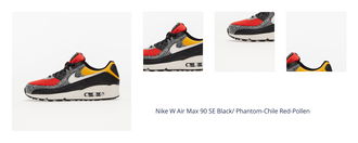 Nike W Air Max 90 SE Black/ Phantom-Chile Red-Pollen 1