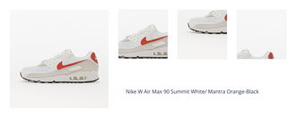 Nike W Air Max 90 Summit White/ Mantra Orange-Black 1