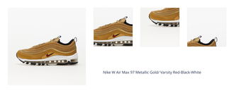 Nike W Air Max 97 Metallic Gold/ Varsity Red-Black-White 1