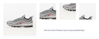 Nike W Air Max 97 Metallic Silver/ Varsity Red-White-Black 1