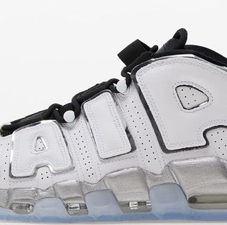 Nike W Air More Uptempo White/ Metallic Silver-Black-Clear 5