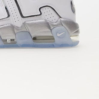 Nike W Air More Uptempo White/ Metallic Silver-Black-Clear 9