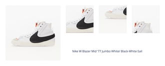 Nike W Blazer Mid '77 Jumbo White/ Black-White-Sail 1