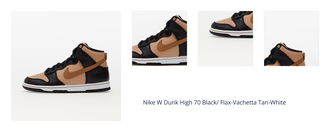 Nike W Dunk High 70 Black/ Flax-Vachetta Tan-White 1