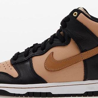 Nike W Dunk High 70 Black/ Flax-Vachetta Tan-White 5