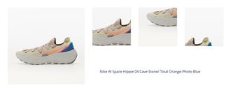 Nike W Space Hippie 04 Cave Stone/ Total Orange-Photo Blue 1