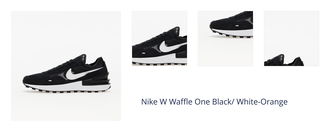 Nike W Waffle One Black/ White-Orange 1