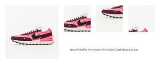 Nike W Waffle One Hyper Pink/ Black-Dark Beetroot-Sail 1