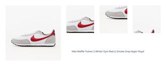 Nike Waffle Trainer 2 White/ Gym Red-Lt Smoke Grey-Hyper Royal 1