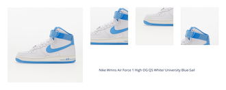 Nike Wmns Air Force 1 High OG QS White/ University Blue-Sail 1