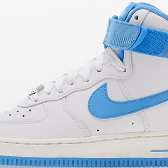 Nike Wmns Air Force 1 High OG QS White/ University Blue-Sail 5