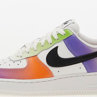 Nike Wmns Air Force 1 Lo '07 Summit White/ Black-Bright Mandarin 5