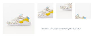 Nike Wmns Air Huarache Sail/ University Blue-Vivid Sulfur 1