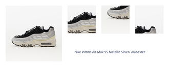 Nike Wmns Air Max 95 Metallic Silver/ Alabaster 1