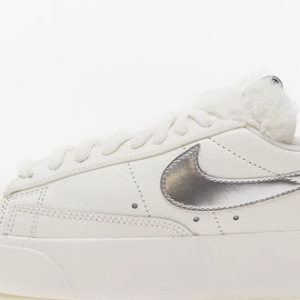 NIke Wmns Blazer Low Platform Sail/ Metallic Silver 5