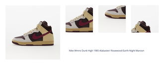 Nike Wmns Dunk High 1985 Alabaster/ Rosewood-Earth-Night Maroon 1