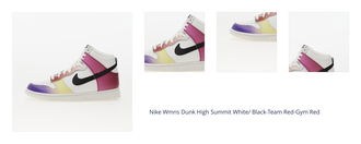 Nike Wmns Dunk High Summit White/ Black-Team Red-Gym Red 1