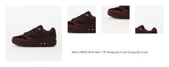 Nike x NBHD W Air Max 1 '87 Burgundy Crush/ Burgundy Crush 1