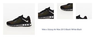 Nike x Stüssy Air Max 2013 Black/ White-Black 1