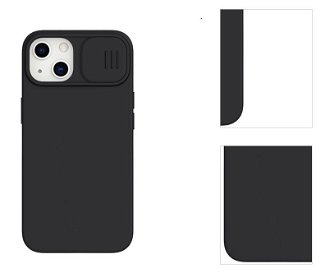 Nillkin CamShield Silky Magnetic zadný silikonový kryt pre iPhone 13 Pro Max, čierne 3
