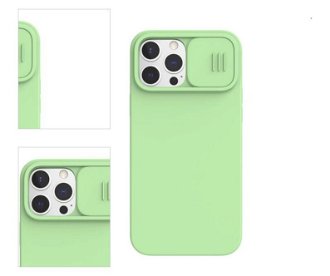 Zadný silikónový kryt Nillkin CamShield Silky Magnetic pre iPhone 13 Pro Max, zelená 4
