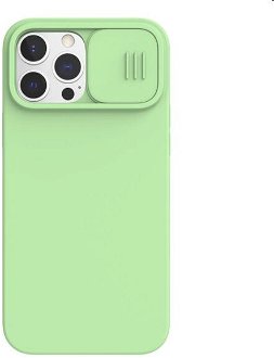 Zadný silikónový kryt Nillkin CamShield Silky Magnetic pre iPhone 13 Pro Max, zelená 2