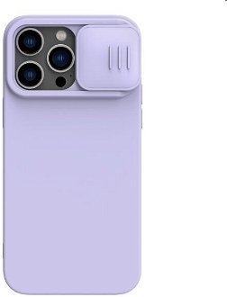 Zadný silikónový kryt Nillkin CamShield Silky pre Apple iPhone 14 Pro, fialová