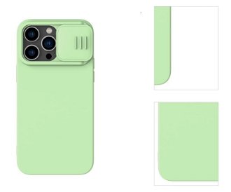 Nillkin CamShield Silky zadný silikonový kryt pre Apple iPhone 14 Pro, zelené 3