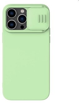 Zadný silikónový kryt Nillkin CamShield Silky pre Apple iPhone 14 Pro, zelená
