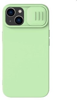 Zadný silikónový kryt Nillkin CamShield Silky pre Apple iPhone 14, zelená