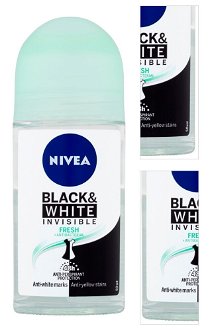 NIVEA Black & White Invisible Fresh Guľôčkový antiperspirant 50 ml 3