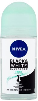 NIVEA Black & White Invisible Fresh Guľôčkový antiperspirant 50 ml 2