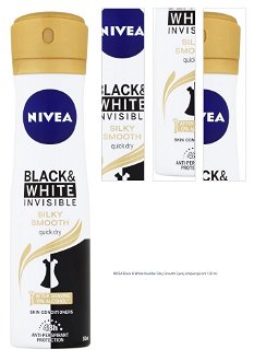 NIVEA Black & White Invisible Silky Smooth Sprej antiperspirant 150 ml 1