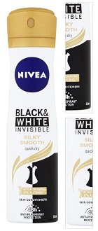 NIVEA Black & White Invisible Silky Smooth Sprej antiperspirant 150 ml 3