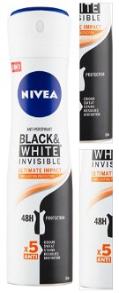 NIVEA Black&White Invisible Ultimate Impact Antiperspirant sprej 150 ml 3