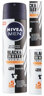 NIVEA Black&White Invisible Ultimate Impact Antiperspirant sprej pre mužov 150 ml 3