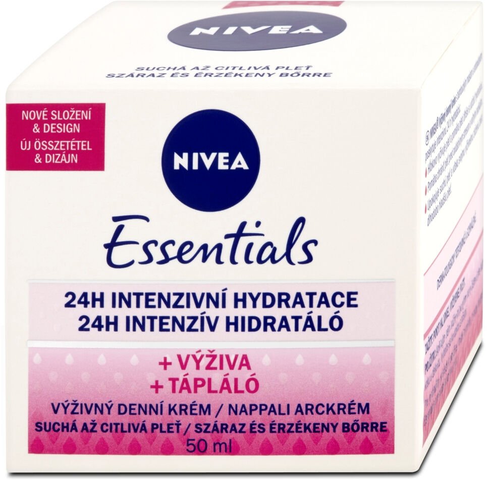 Nivea Essentials Výživný denný krém suchá až citlivá pleť 50 ml