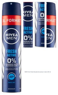NIVEA Fresh Active Dezodorant sprej pre mužov 200 ml 1