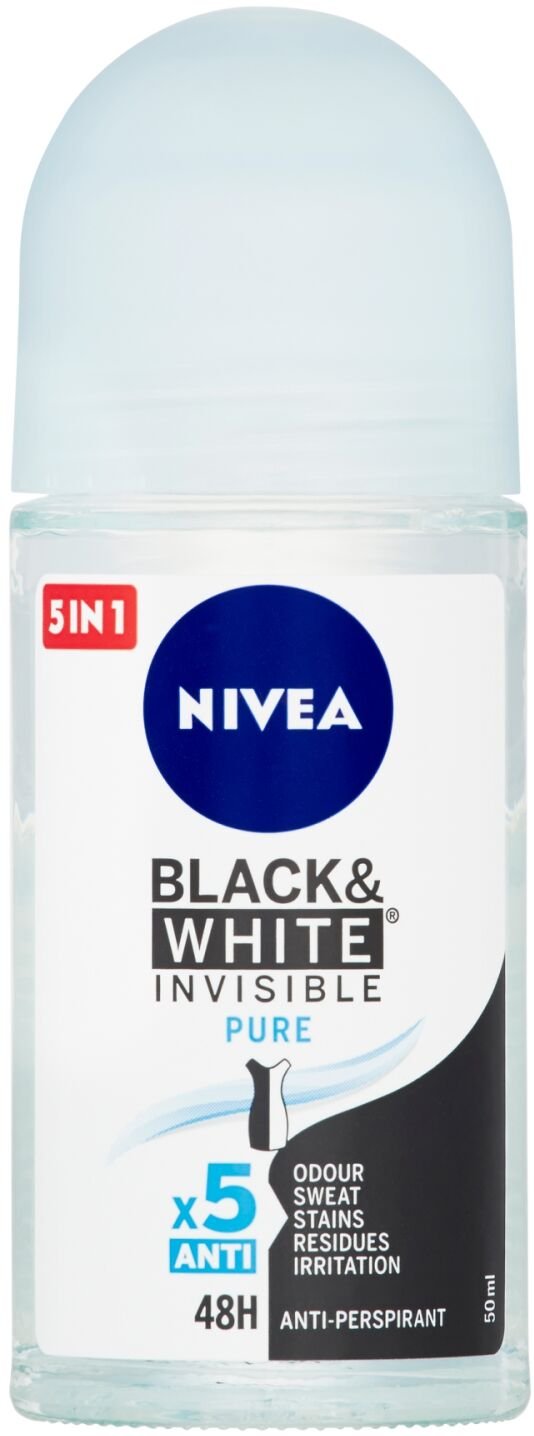 NIVEA Guľôčkový antiperspirant B&W Pure